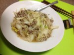 もやし野菜ひき肉炒め