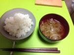 ごはんとみそ汁