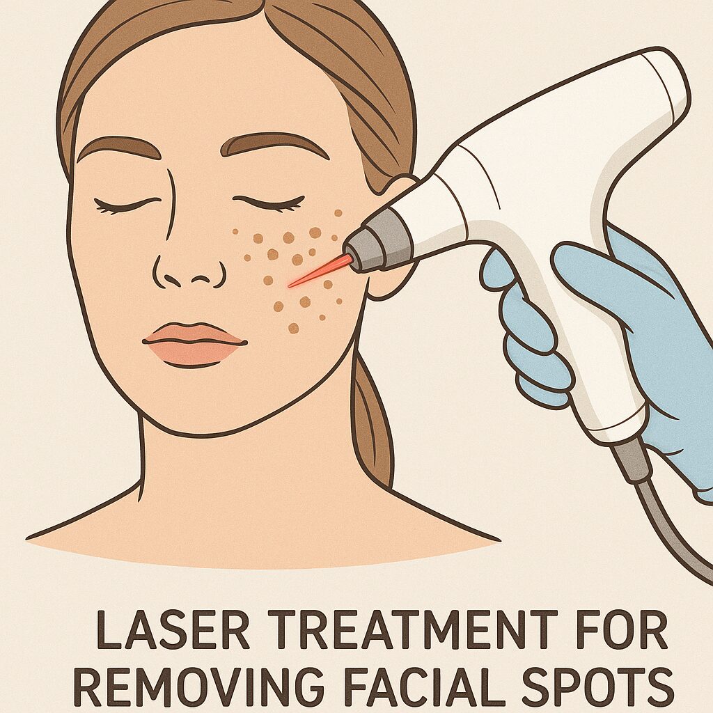 レーザー治療のイラスト