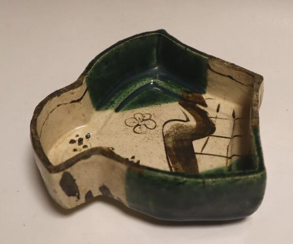 織部焼　千鳥向付