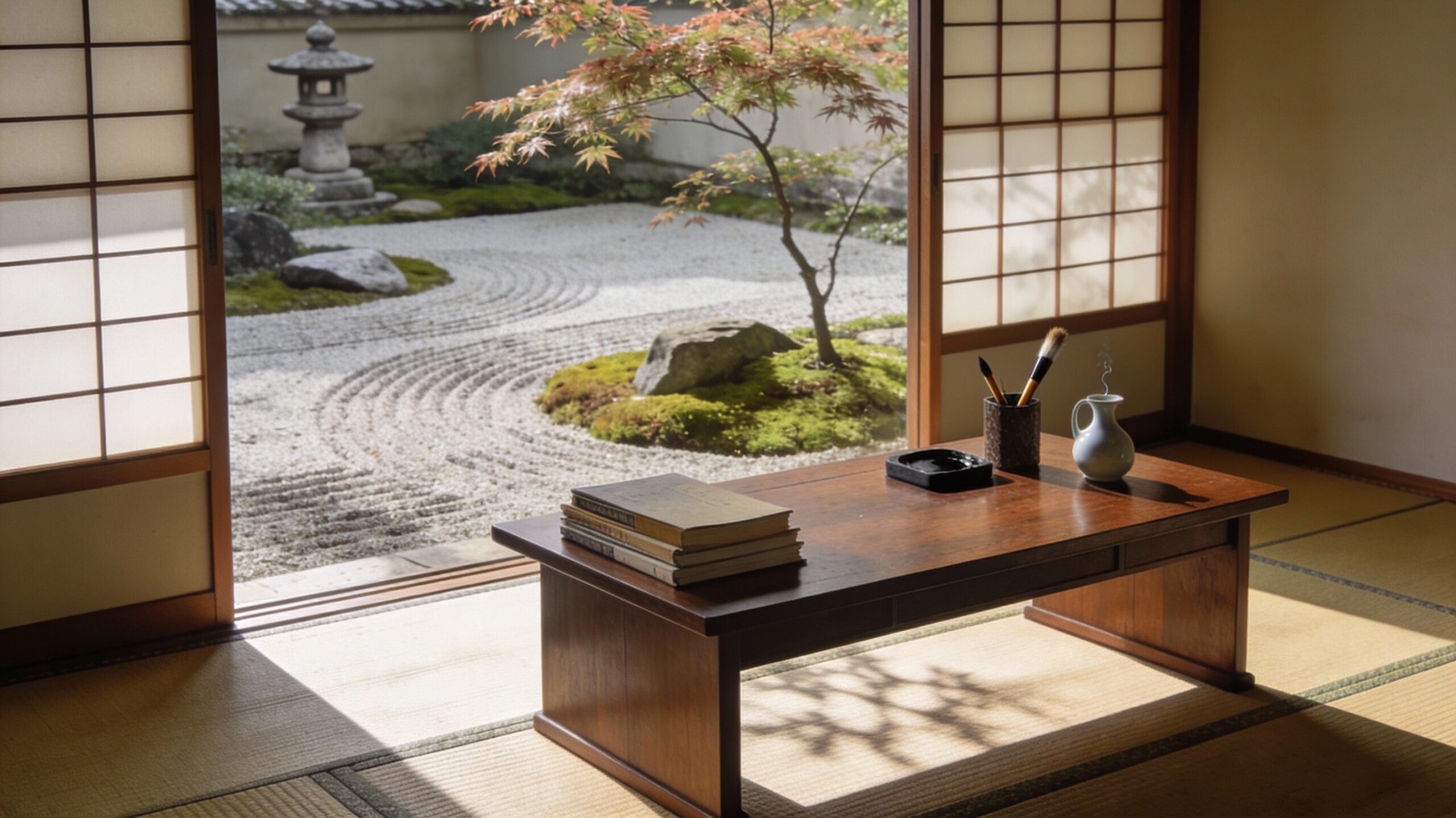 ものを大切にする、整理する、のイメージ画像、和室