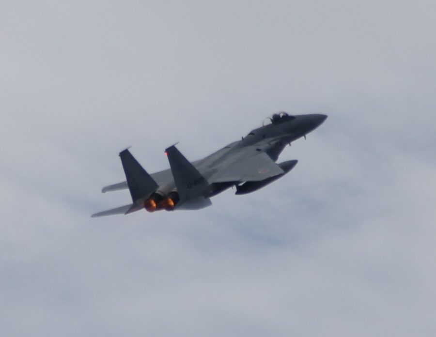 F15機動飛行　アフターバーナー