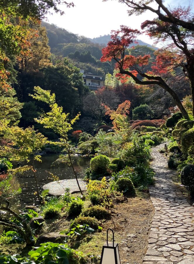 旧岩崎別邸　庭園　山月園　散策路