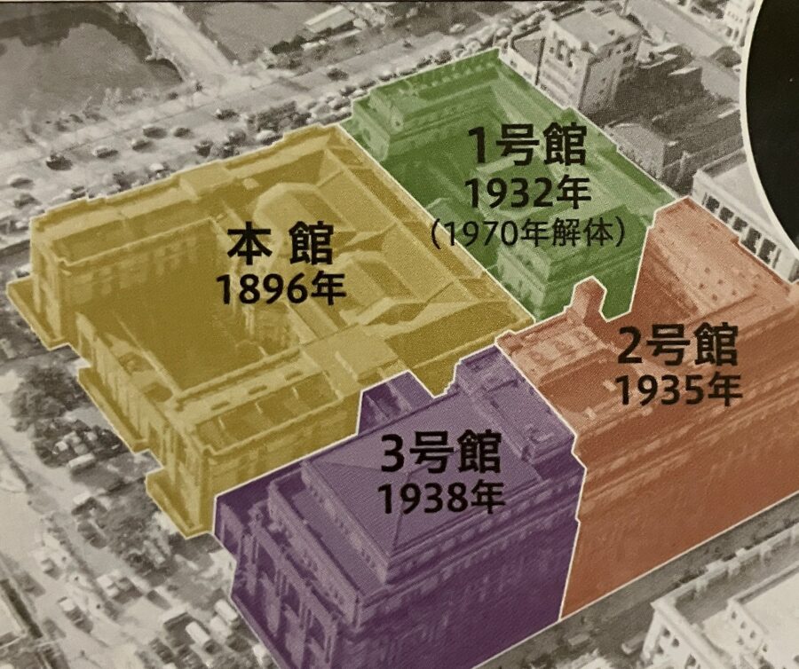 日本銀行　別館増築　配置図