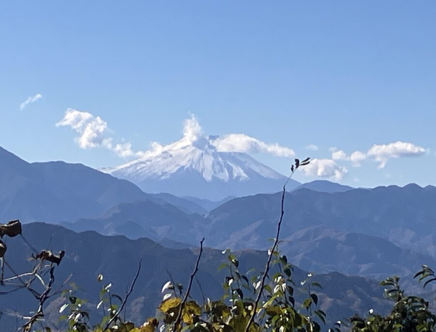 山頂からの眺め、富士山