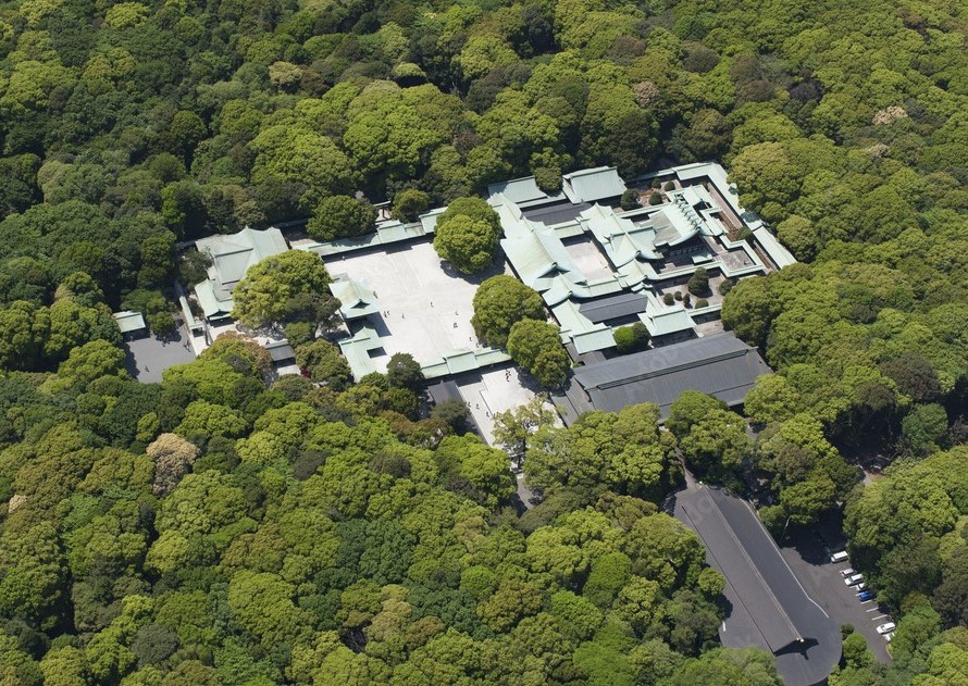 明治神宮社殿 空撮