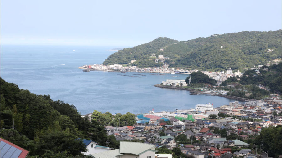 網代漁港遠景