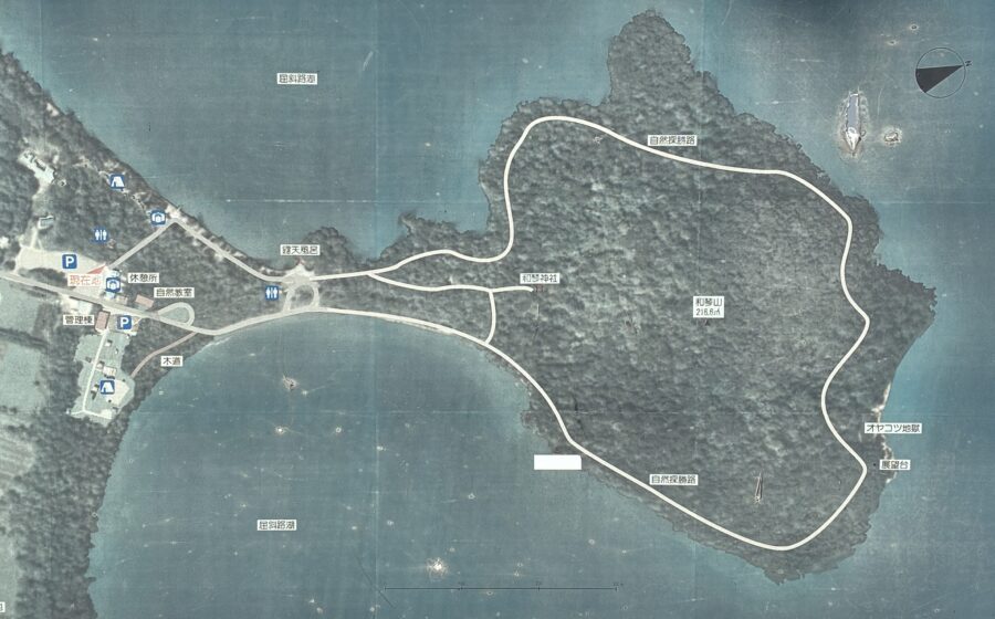 和琴半島　案内図