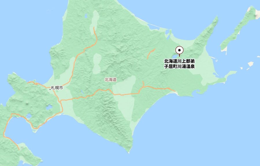 川湯温泉位置図
