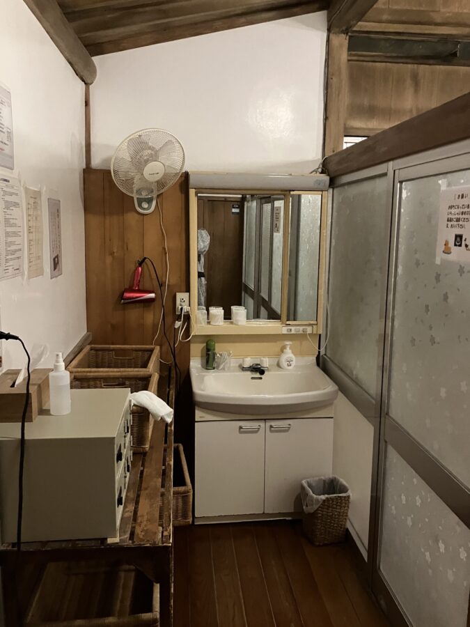 源泉宿ゆっくり 脱衣所