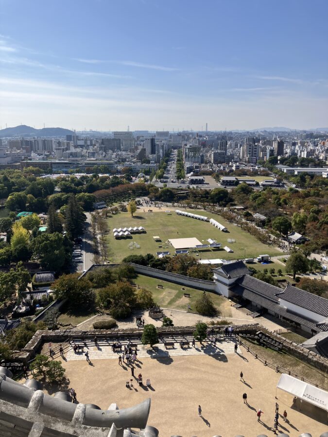 大天守から南方向の眺め