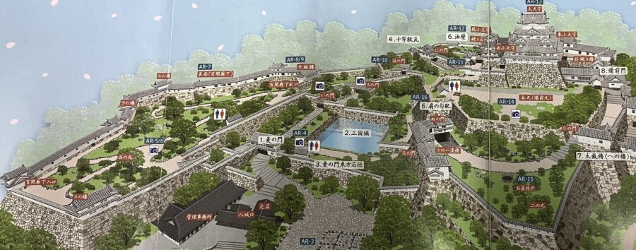 姫路城全体鳥観図