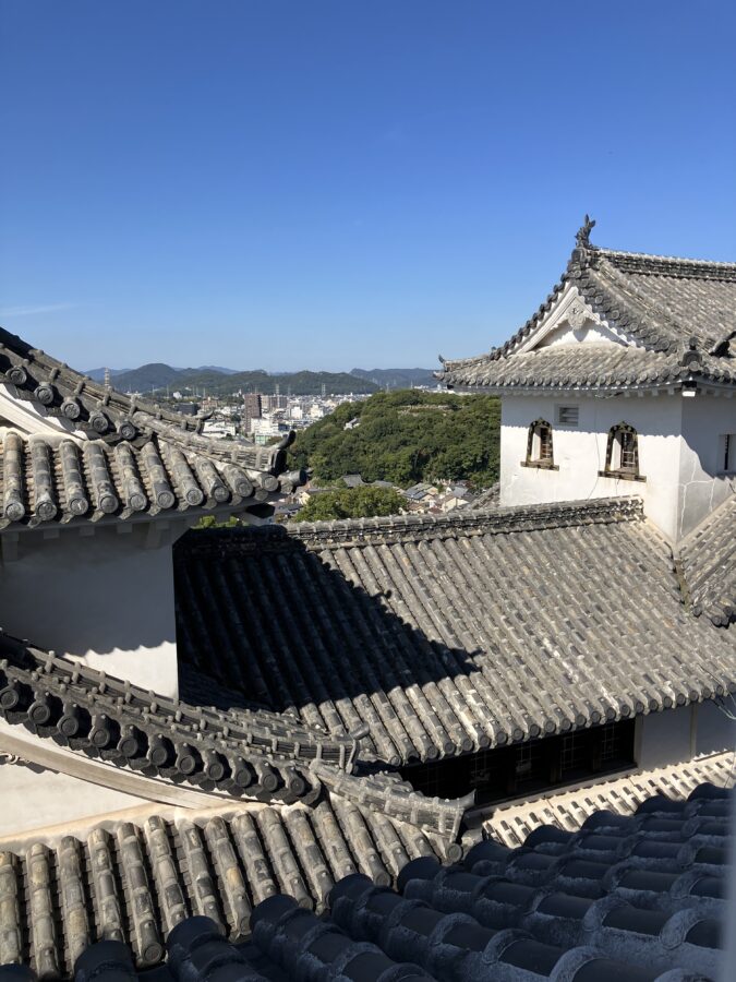 姫路城 大天守から西方の眺め