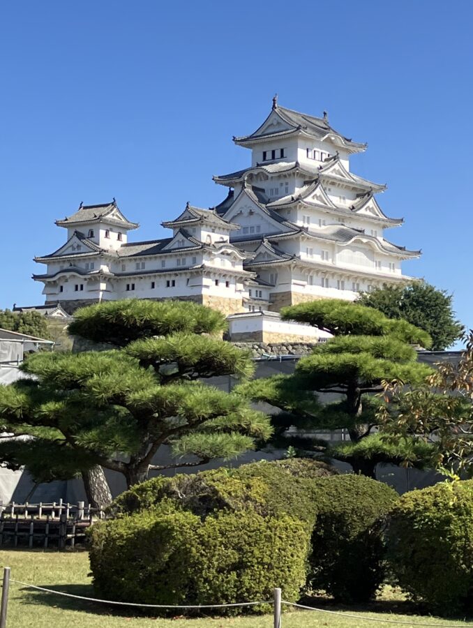 西の丸から見る姫路城