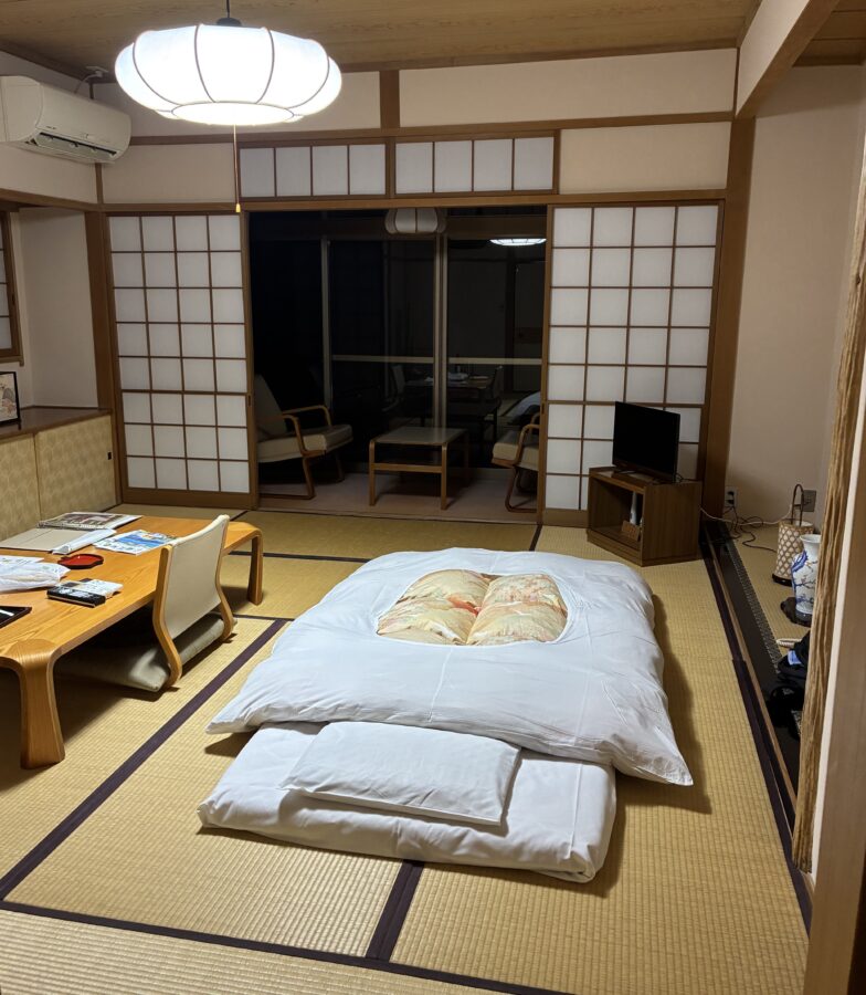 客室蒲団敷き